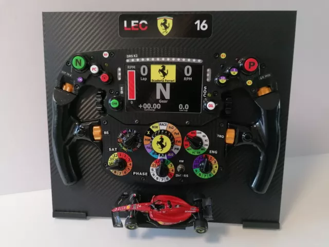 F1-75_Charles Leclerc_ F1 Steering Wheel Wall Art