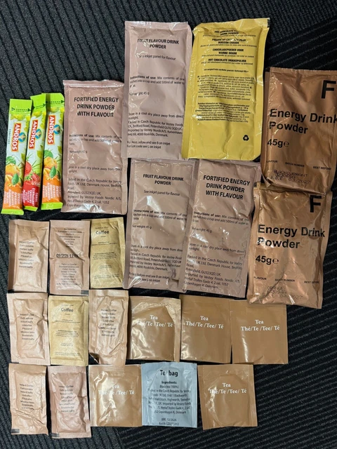 Army Hydration Powder Rice BRITISH ARMY RATION pack energy / fortified / isotonic drinks powder ...