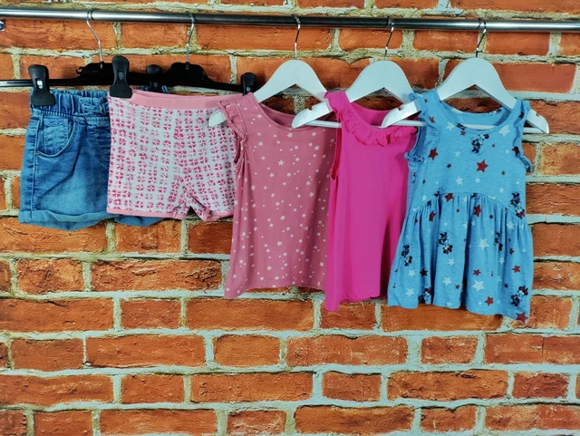PACCHETTO BAMBINA ETÀ 18-24 MESI NEXT GAP ecc PANTALONCINI TOP GILET MINNIE MOUSE 92CM