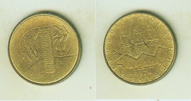 20 Lire 1976     San Marino