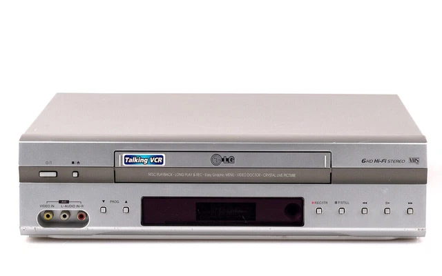 LG VHS VCR Video Tape Cassette Player Recorder 6Heads Serviced 1 YEAR lg-vhs-vcr-video-tape-cassette-player-recorder-6heads-serviced-1-year