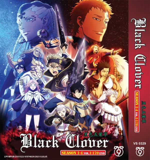 *Anime* Dvd Black Clover Season 1-4 Vol.1-170 End English Dubbed Region All