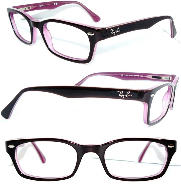 Ray Ban Brille Rb 5150 2126 Damen 48 Braun Lila 5228 Fassung Gestell 5184