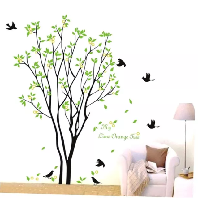 Tree Bird Quote Removable Wall Decal Mural Home Tree Art DIY Decor Wall Sticker