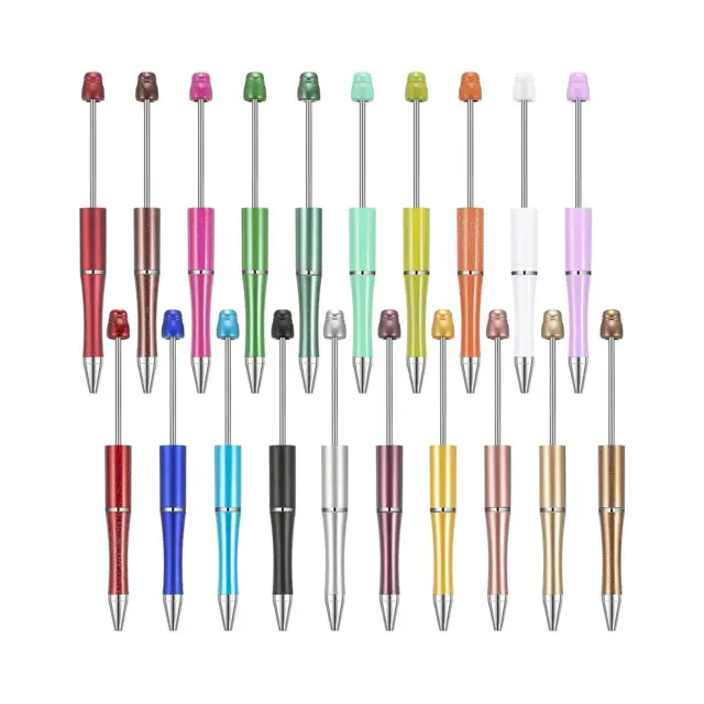 20 Stück Creative Beaded Pen Bedruckbarer Kugelschreiber Bead Pen zum Zeichnen