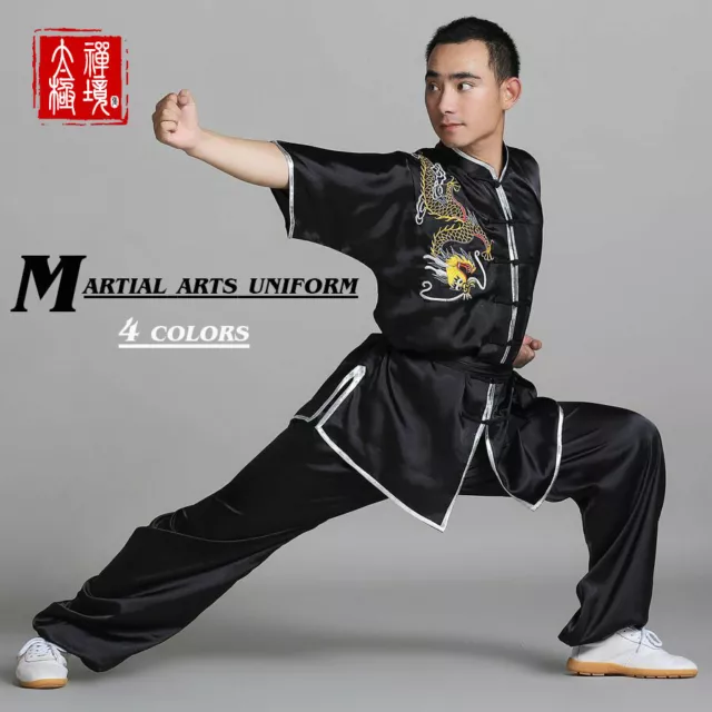 Tai chi uniforms Kung fu Martial arts Wing Chun Suit Wushu Clothes