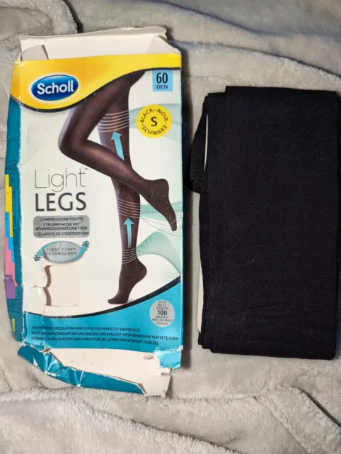 Scholl Light Legs Compression Tights for Women, 60 Denier, Black, Large :  : Fashion