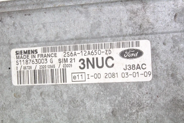 FORD FUSION Engine control unit ECU 2S6A-12A650-ZD 2