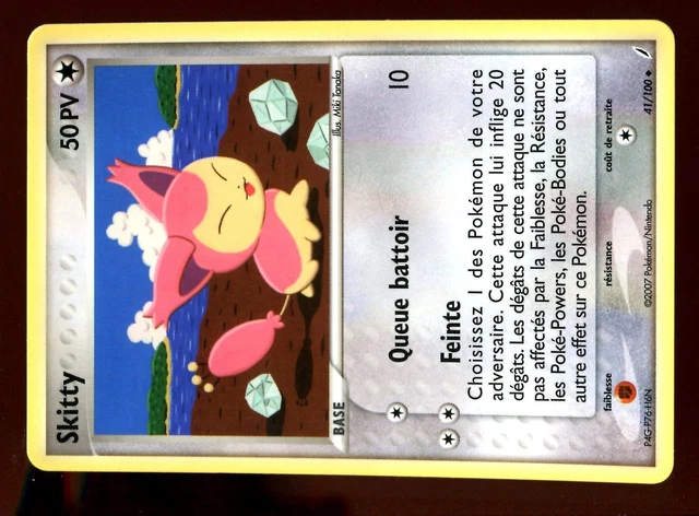 Pokemon Gardiens Cristal Unco N°  41/100 Skitty