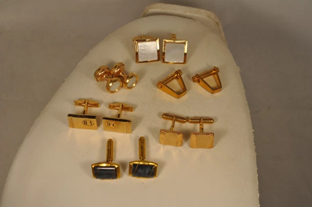 Boutons De Manchette Murat Vintage - Plaqué Or - Paris - Très Bon état