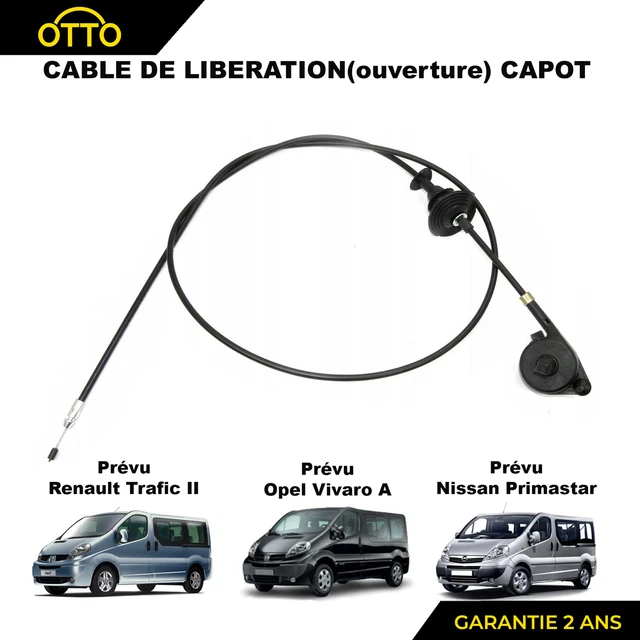 CÂBLE OUVERTURE CAPOT Pour CITROEN C4 CACTUS C5 C6 C8 PEUGEOT 407 807 7937J1 EUR 16,90 - FR