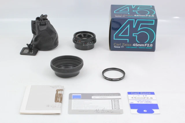 [Near MINT in Box] Contax Carl Zeiss Tessar T* 45mm f2.8 MMJ C/Y Lens From Japan