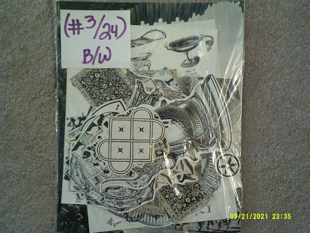 (#3/24) Lote de Colección de Papel EPHMERA ARTESANÍA - ÁLBUM DE RECORTES Alter Art Collage Diario
