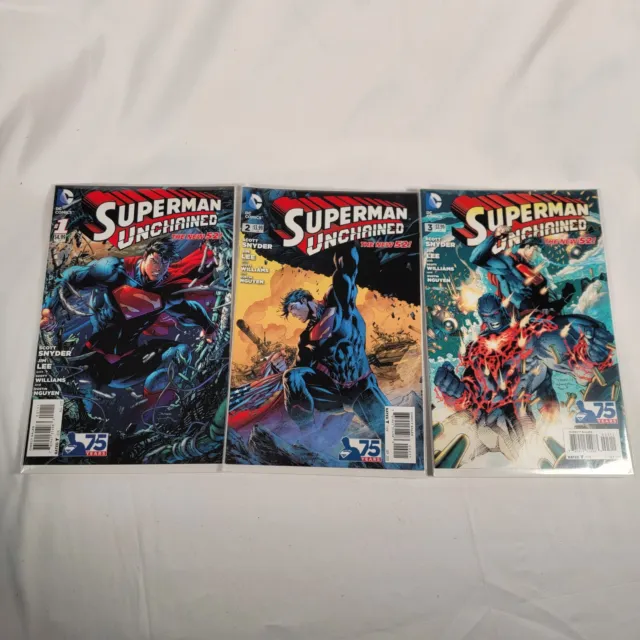Superman Unchained #1-3 DC Comics NM Lot Bundle New 52