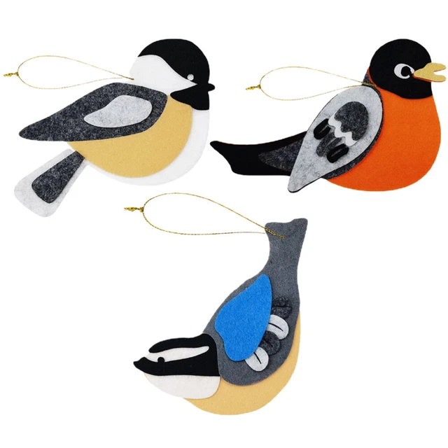 3 Pcs Yard Ornament Garden Yard Decor Felt Pendant Home Décor Decorations