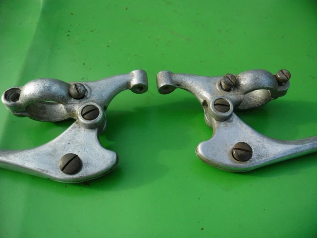Ancien vélo aluminium poignée levier frein inversé Altes