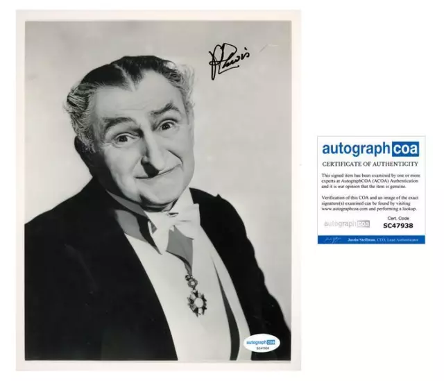 Al Lewis "The Munsters" AUTOGRAPH Signed 'Grandpa Munster' 8x10 Photo ACOA