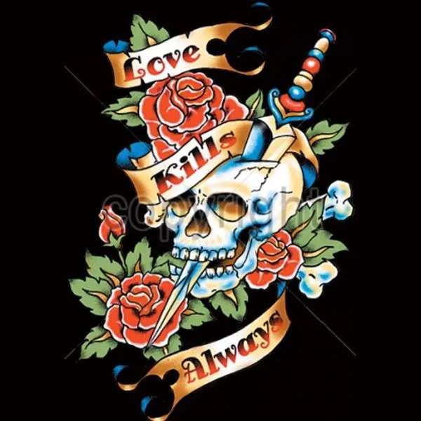 Ed Hardy Love Kills Slowly Tattoo  Apart from skull and r  Flickr
