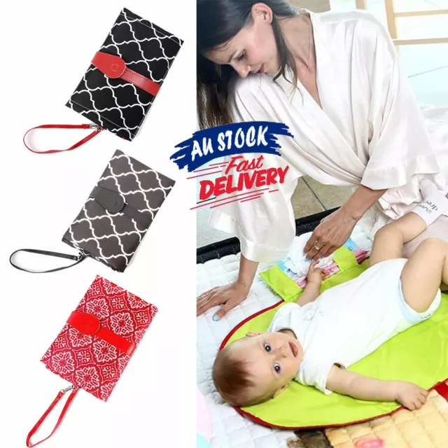 Diape Changing Bag Pad Foldable Baby Nappy Handbag Portable Clutch Mat Change