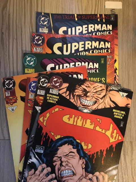 DD Comics Superman Comics #710 - #716 , Full Run , 7 Comics