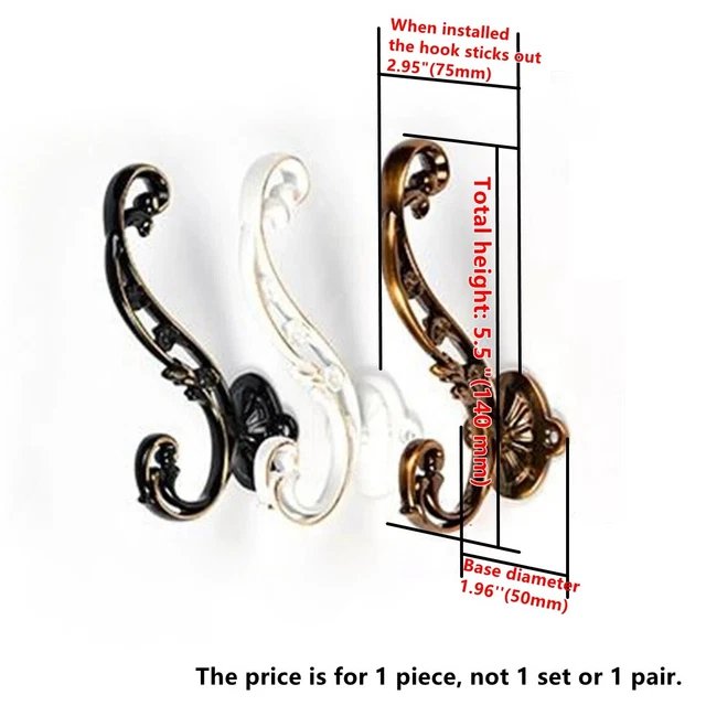 Unique art style Wall Hooks Decorative Hooks Wall Hook Antique Brass Coat Hanger