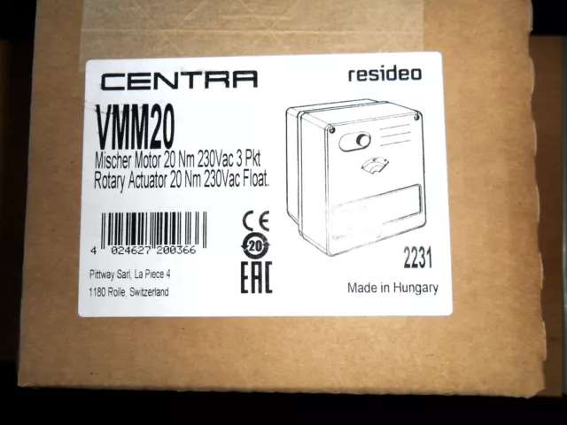 Centra resideo Mischermotor VMM 20 Stellmotor Stellantrieb 230V