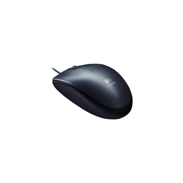 Mouse Logitech M90 ottico nero 910-001793 con cavo Usb 2.0 - uso ambidestro - 2