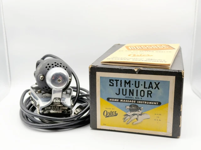 VINTAGE 1950'S OSTER Stim-U-Lax Retro Barber Shop Vibrating Handheld Massager M3 $29.99 - PicClick VINTAGE 1950'S OSTER Stim-U-Lax Retro Barber Shop Vibrating Handheld Massager M3 $29.99 - PicClick