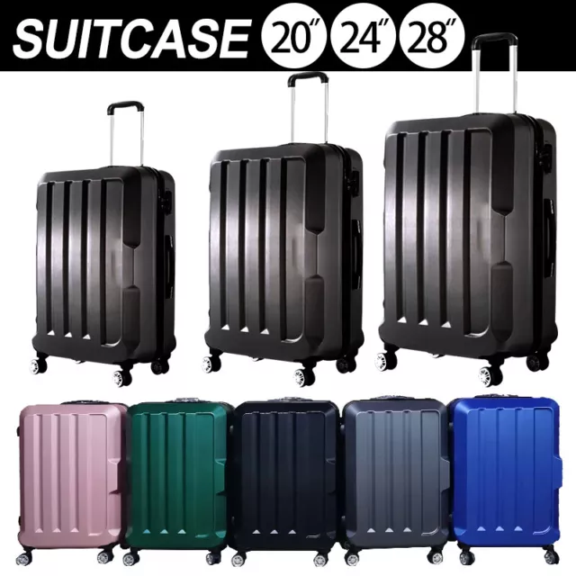 20" 24" 28" Carry On Travel Luggage Suitcase Case Bag Lightweight