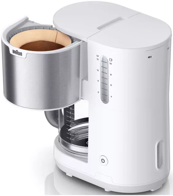 Braun Filterkaffeeautomat KF 1500 weiss (Kaffeemaschine)