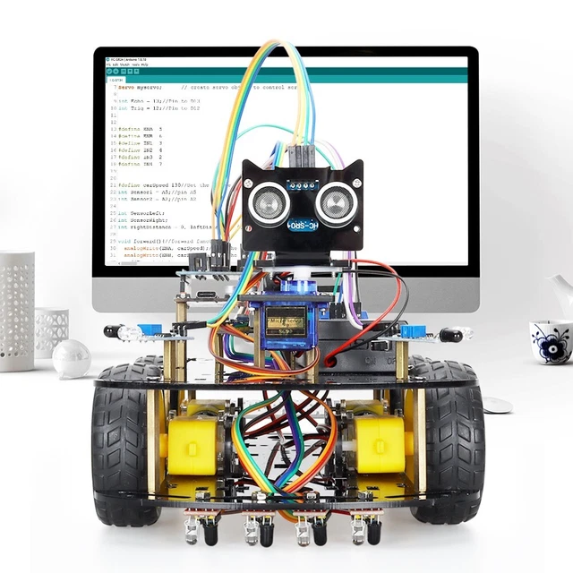 NEW SMART ROBOT Car Kit For Arduino Uno R3 Programming Project Learning