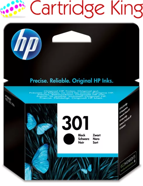 Cartouche d'encre noire HP 301 pour imprimante HP Deskjet 3510
