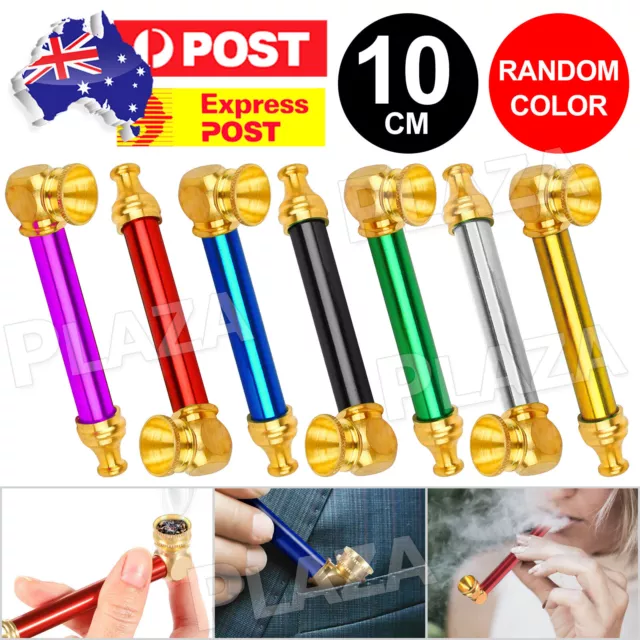 Up to 3PCS 10cm Cone Brass-Metal smoking Pipe Washable Solid Smoking Tobacco