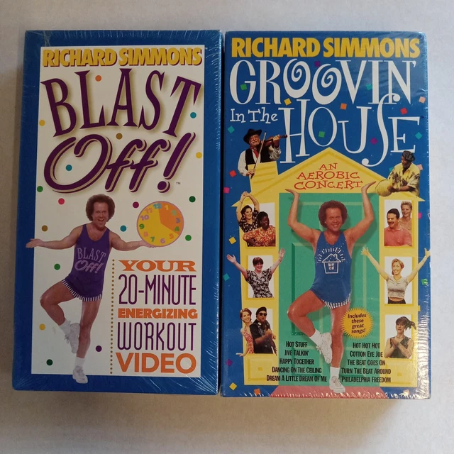 RICHARD SIMMONS GROOVIN In The House VHS Tape Aerobic Workout &BLAST