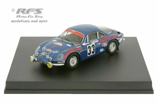 1:43 TROFEU Renault A110 Alpine #62 Rally Montecarlo 1973 Sabine Terry TRRFR67