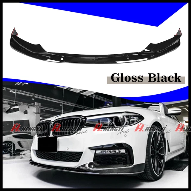 Labbro Paraurti Anteriore Spoiler Splitter In ABS Per BMW E90 M Sport LCI Berlina 2009-2012 – Stile Carbonio, 2 Pezzi, Con Viti E Nastro