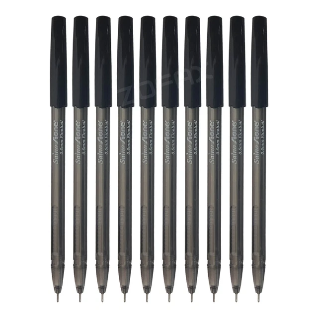 Grey Plastic Saino Retec Black Ball Pen, For Writing, Packaging Size: 5 - View #3