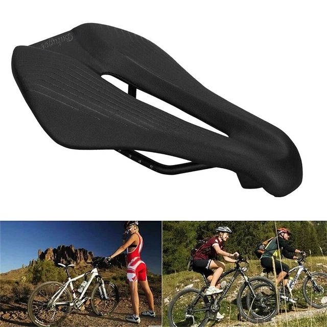 Fahrradsattel MTB Rennrad Bequemer atmungsaktiver Sitzkissen Ersatz schwarz 3