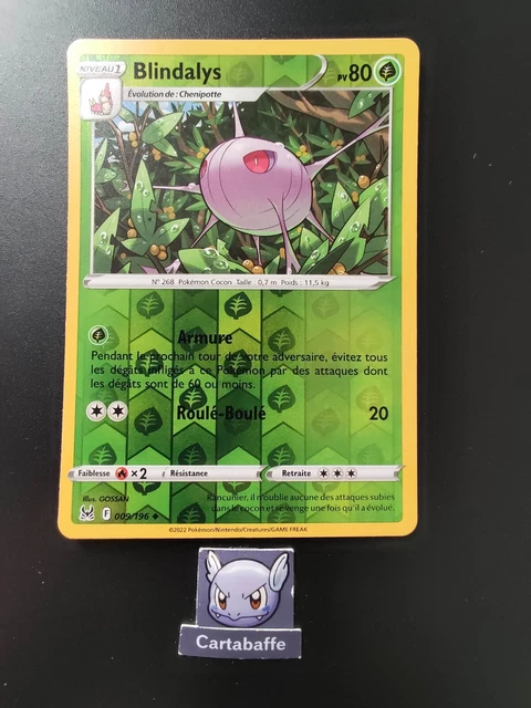CARTE POKÉMON BLINDALYS 009/196 Reverse EB11 Origine Perdue NEUF EUR 1 ...