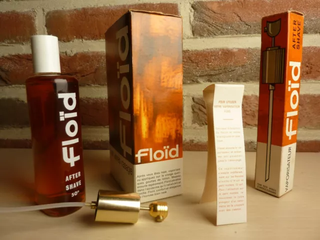 Ancien Flacon Floid Lotion Apres Rasage After Shave 50° Et Son Vaporisateur