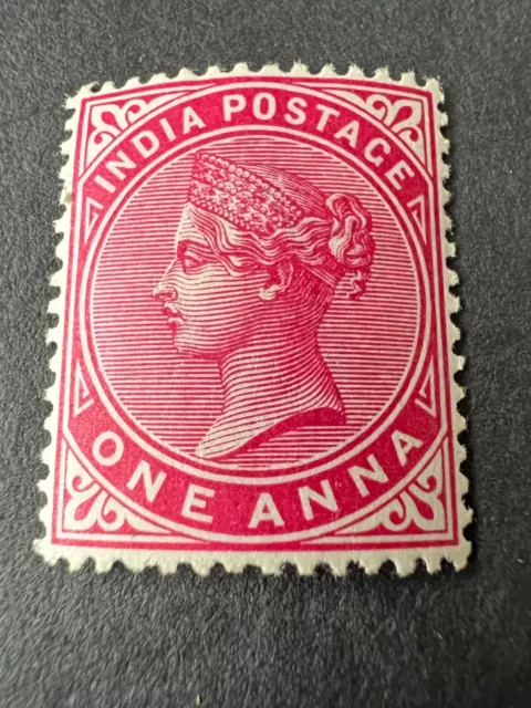 INDIA, 1882 QV One Anna Plum Stamp SG89 MNH.............Free UK Postage