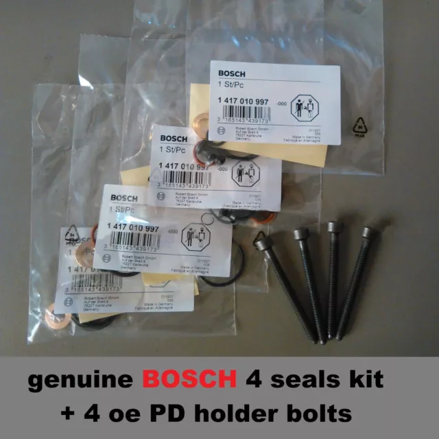 Pd Injecteur Joint Kit + 4 Orig. Support Boulons VW Sharan Bora Jetta Beetle Tdi