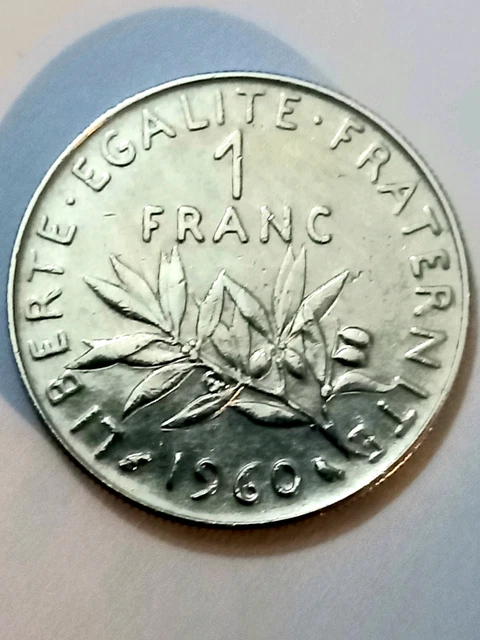 1 Franc Semeuse Lagriffoul 1960 - Petit Modèle, Qualité TTB, Nickel