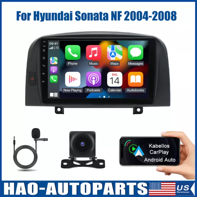 Apple CarPlay Car Stereo Radio GPS Navi For Hyundai Sonata NF 2004-08 Android 13