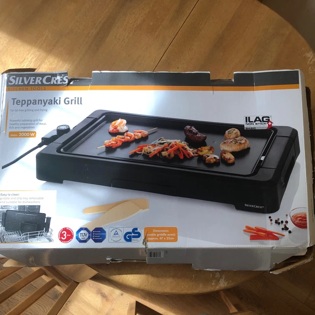 SILVERCREST 2000W ELECTRIC Teppanyaki Table Top Grill £26.99 PicClick UK