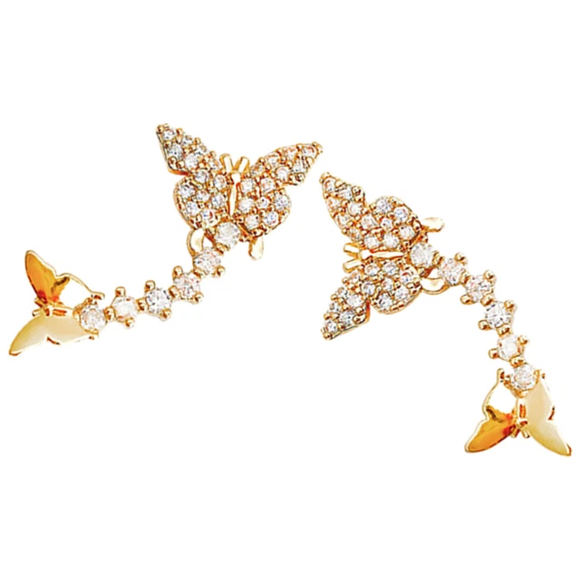1 paire Femmes Stodons d'oreilles Boucles d'oreilles filles bijoux d'or