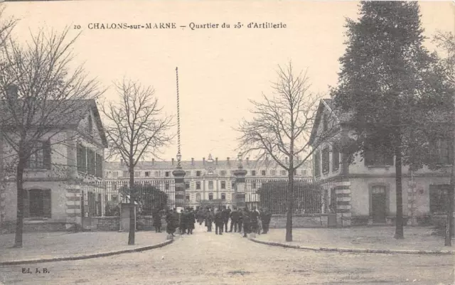 CPA 51 CHALONS SUR MARNE QUARTIER DU 25e D'ARTILLERIE