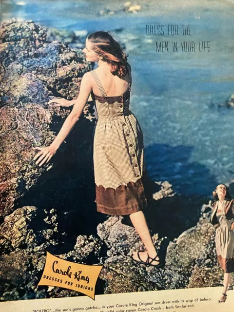 Carole King Clothing, Full Page Vintage Print Ad