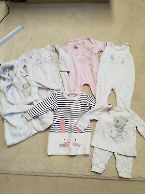 BUNDLE OF BABY GIRLS CLOTHING AGE 3-6 MONTHS Good Condition No Marks