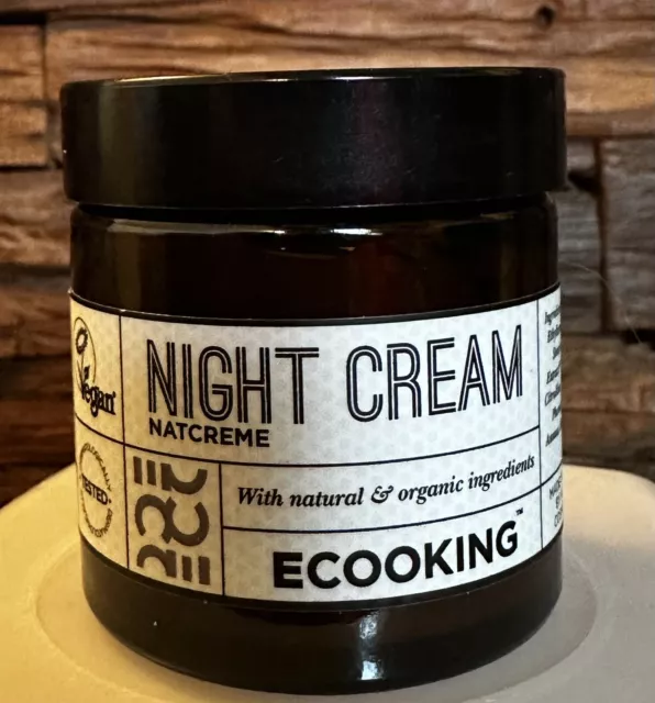 ECOOKING NIGHT Cream 50 ml Nachtcreme Vegan Nagelneu!